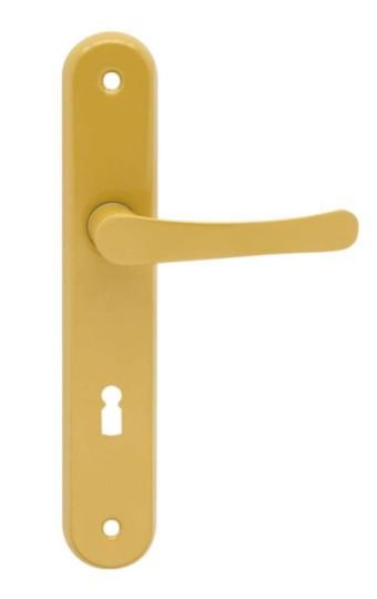 Kování interiérové MICHAELA klika/klika 72 mm klíč zlatá DOPRODEJ - Kliky, okenní a dveřní kování, panty Kování dveřní Kování dveřní mezip. hliník, bez PÚ